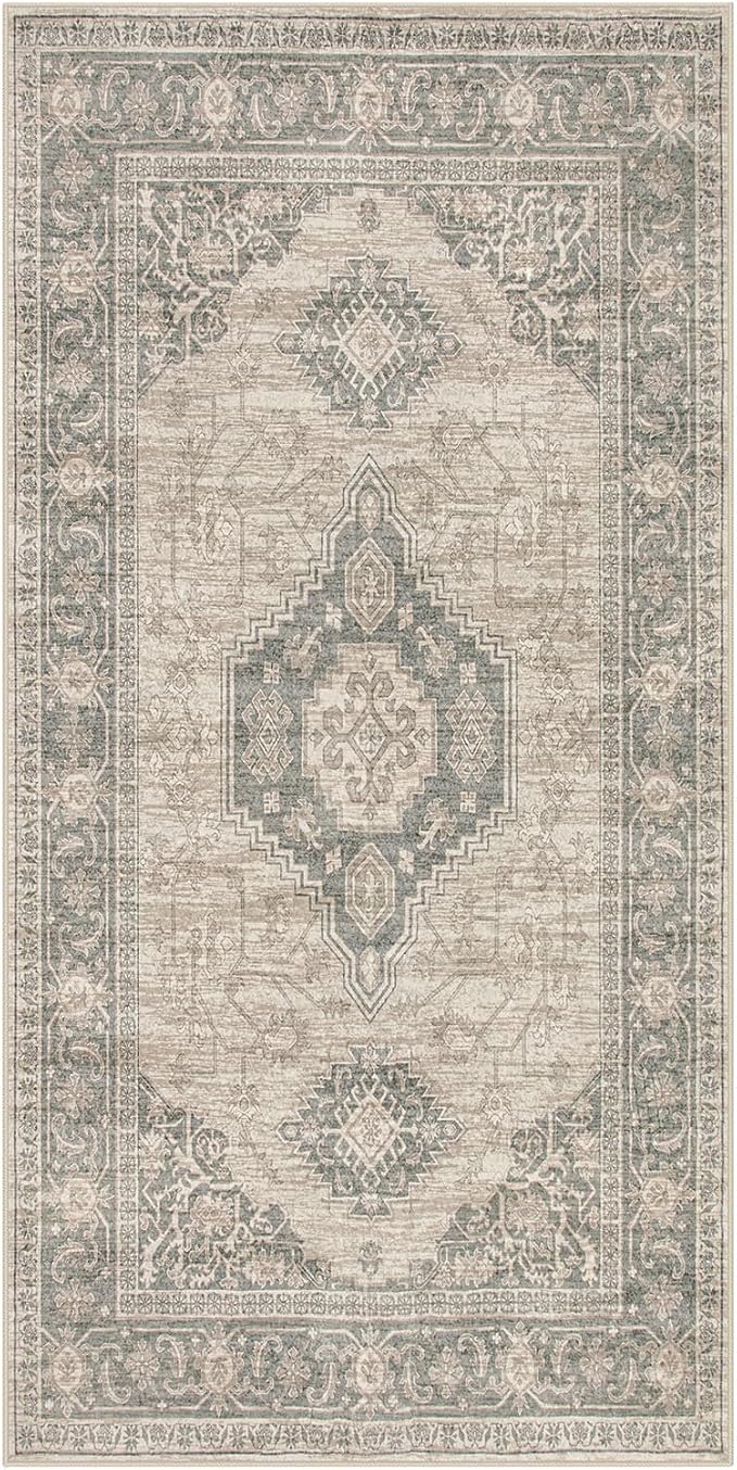 Lahome Oriental Small Area Rug, 2x4 Washable Entryway Rug Non-Slip Ultra-Thin - Image 7