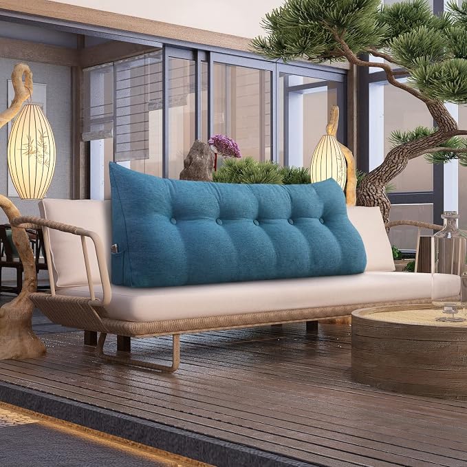 Wedge Headboard Pillow Dorm Room Reading Pillow Back Support by HOMECOZY