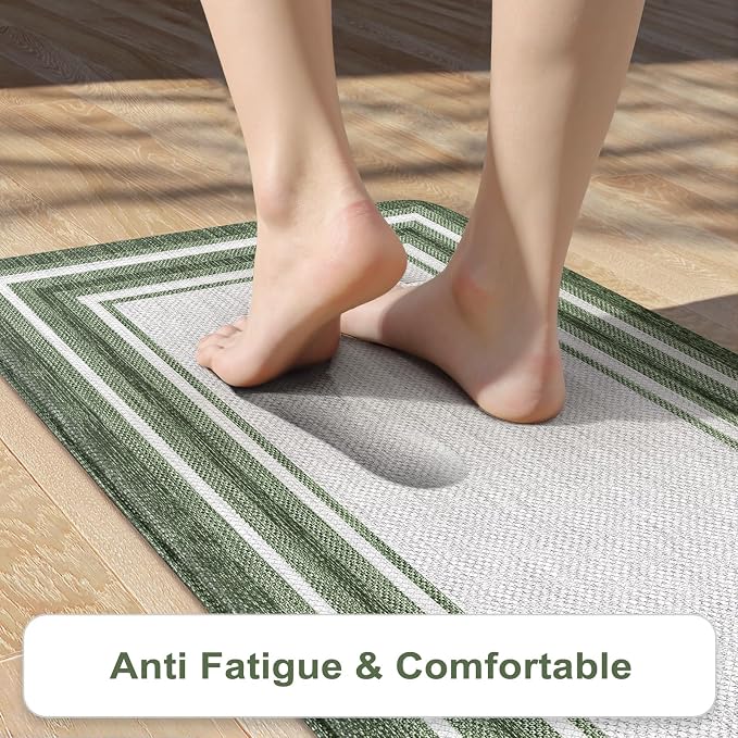 KIMODE Kitchen Mats Cushioned Anti Fatigue, Farmhouse Christmas Kitchen Rugs - Image 2