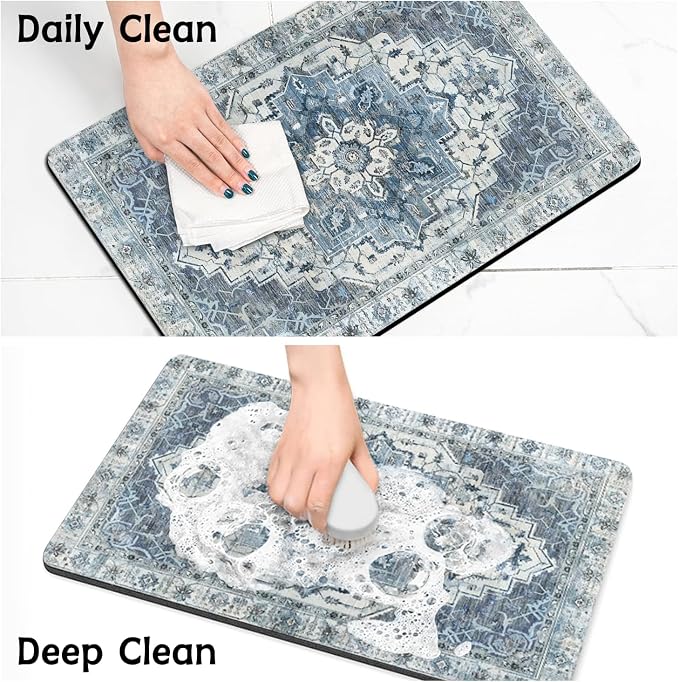 Pet Food Mats for Floor, Absorbent Dog Mat for Food and Water Dispenser Mat - Image 7