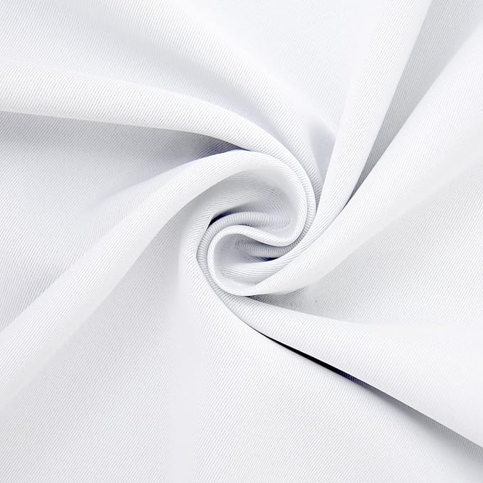 BGment White Curtains 30 Inches Length Half Window - Image 6