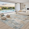 Area Rug for Living Room: 12x15 Washable Neutral Abstract Modern Soft Rugs Non by UERMEI