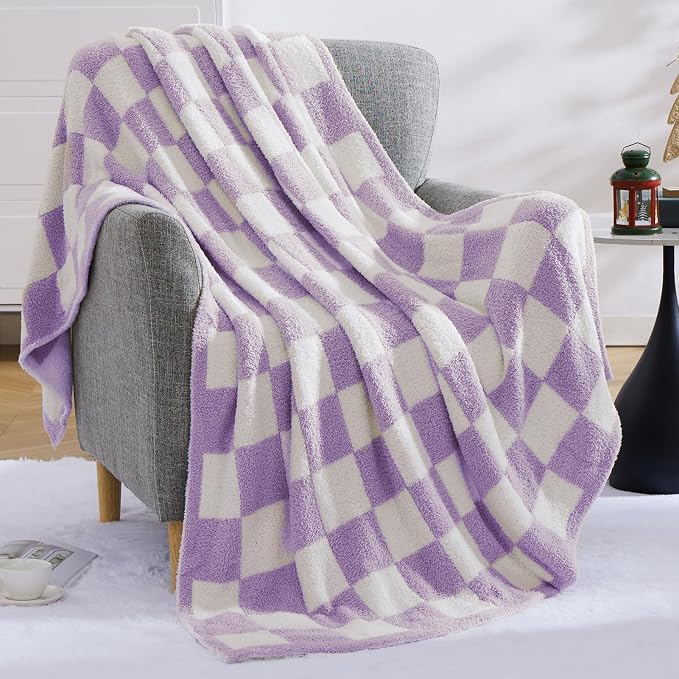 WRENSONGE Checkered Throw Blanket, Travel Lightweight Bed Blanket - Image 6