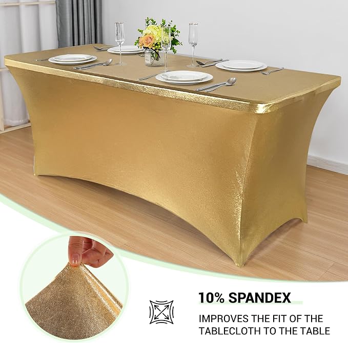 Obstal 6 Pack Stretch Spandex Table Covers - Image 2