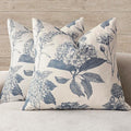 Foindtower Set of 2 Linen Floral Vintage Throw Pillow Covers Neutral Accent by Foindtower