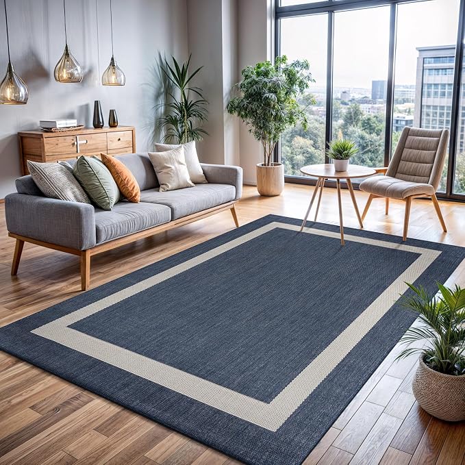 CAMILSON Outdoor Rug 6x9, Modern Outside Rugs - Image 10