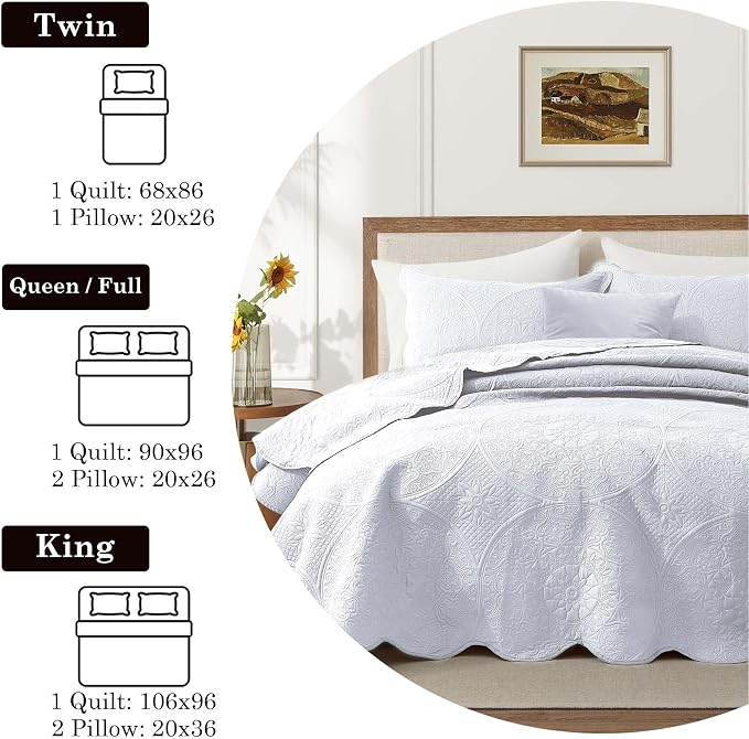 IR Imperial Rooms 10 Pack Twin Quilt Bedding Set - Image 4