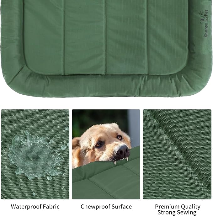 KHONSU PET Durable Dog Bed Tough and Tear Proof Dog Crate Bed, 800lbs Tear - Image 5