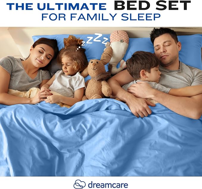 DREAMCARE King Size Sheets Set – 4 pcs Cooling Sheets – up to 21” Deep Pocket - Image 9
