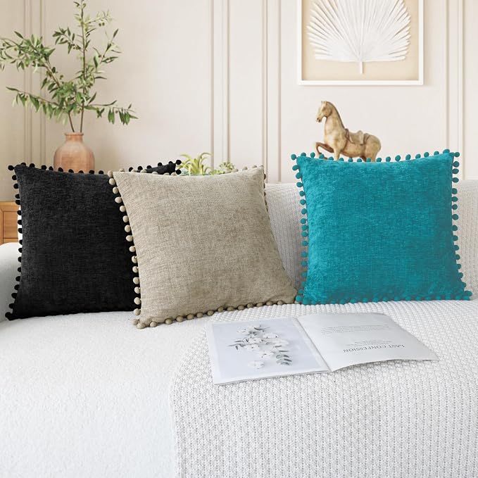 CaliTime Throw Pillow Covers Decorative 20 X 12 Inches Pack of 2 Cozy Solid - Image 5