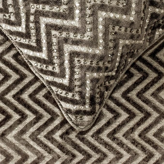 The HomeCentric King Queen Twin Grey Decorative King 90"x18" Bed Runner - Image 2