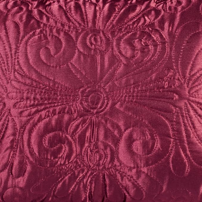 Touch of Class Portia Luxury Bedding | Rich Ruby Red | Premier Quilted - Image 5