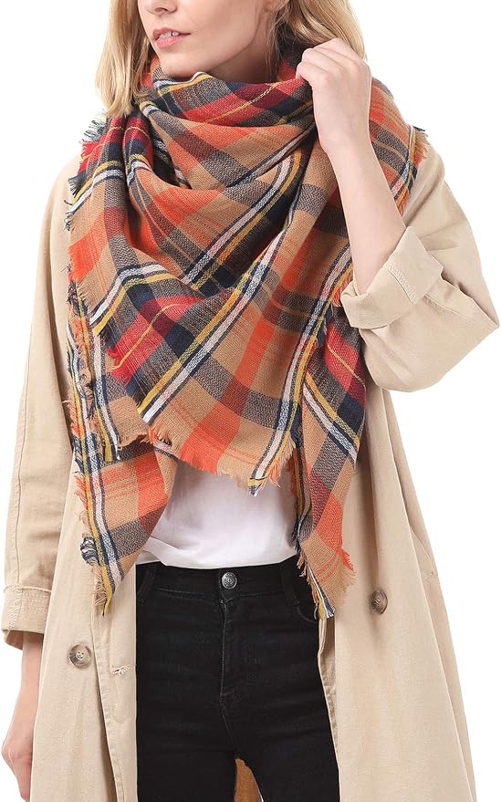 American Trends Women's Cozy Warm Winter Fall Blanket Scarf Stylish Soft Chunky - Image 3