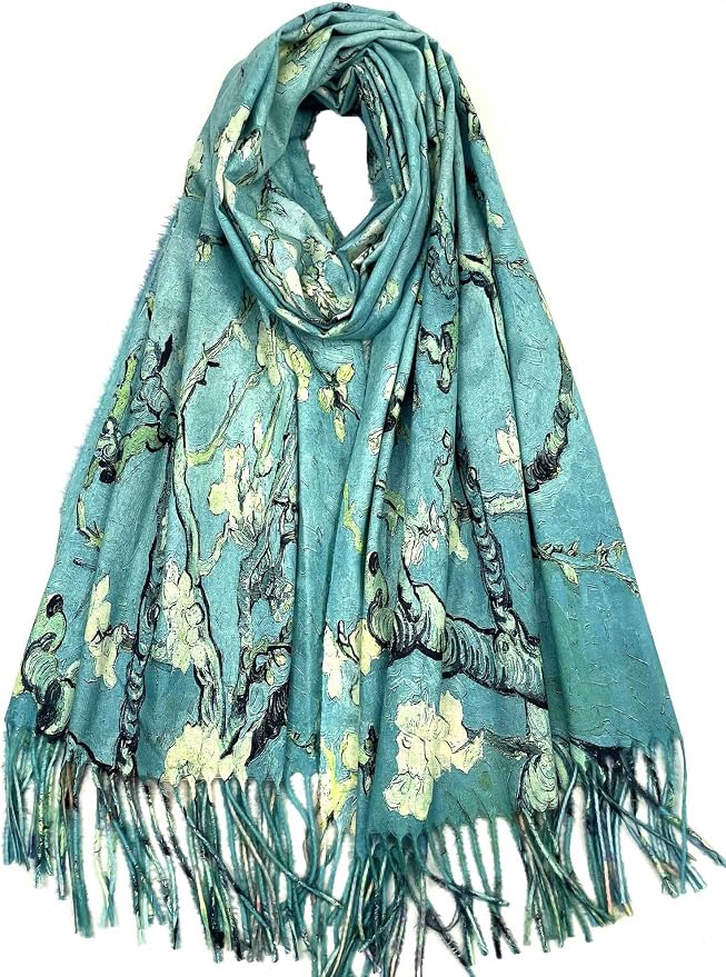 VENVSBEE Reversible Scarf Soft Large Shawl Wrap Blanket Double Sided Art Print by VENVSBEE