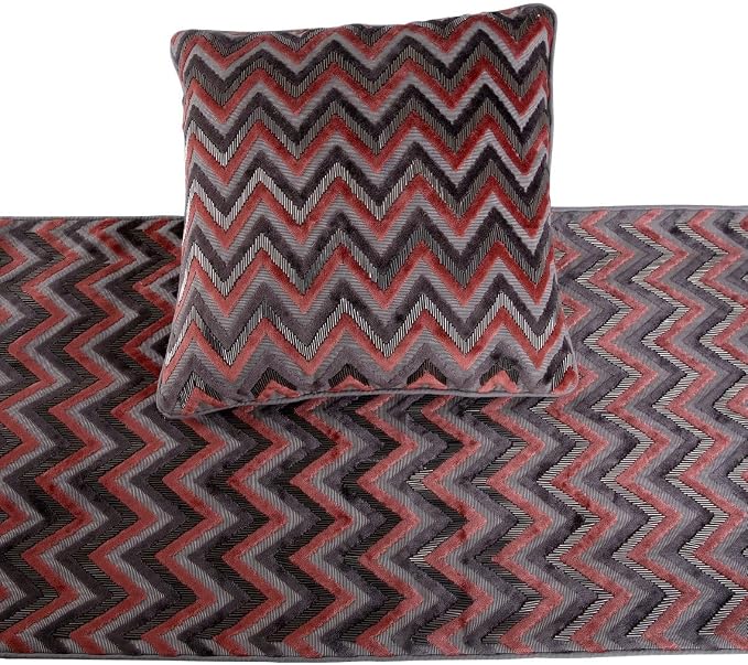The HomeCentric Grey Bed Runner, Queen Size 74"x18" Decorative Bed Runner - Image 2