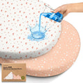 2-pk Waterproof Bassinet Sheets Girls, Cotton by KeaBabies