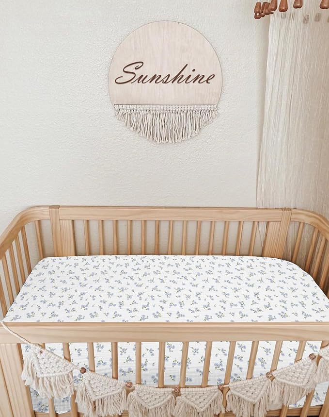 Bassinet Sheet for Baby Boy and Girl 2 Pack, Fitted Sheets for Rectangle - Image 4