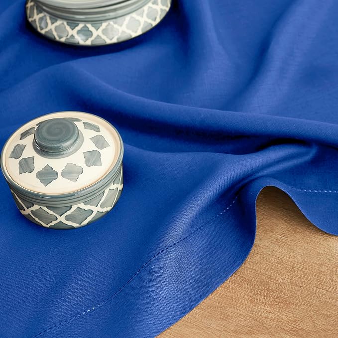 Solino Home Linen Royal Blue Table Runner 132 Inches Long - Image 9