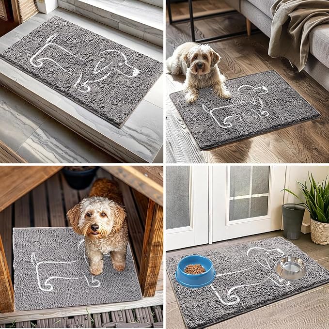 Muddy Mat® Hot Dog Door Embroidery Mat Super Absorbent Microfiber Indoor - Image 6