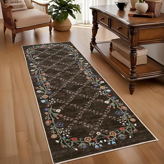 GarveeHome 2x6 Washable Floral Runner Rugs - Image 2