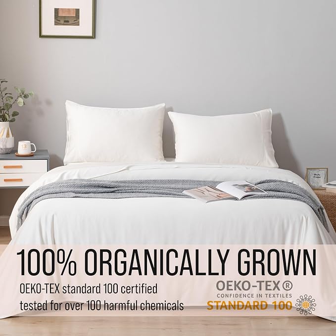 Bella Coterie Luxury Bamboo Viscose Twin Size Sheet Set | 100% Organically - Image 4
