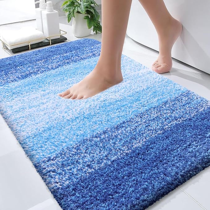 OLANLY Bathroom Rugs Mat 36x24, Extra Soft Absorbent Microfiber Bath Rugs by OLANLY