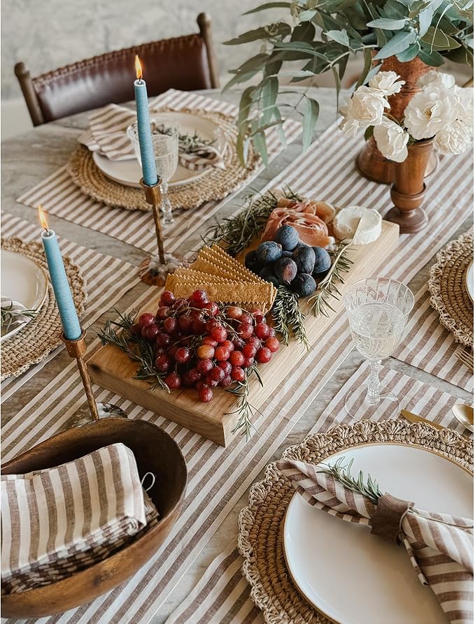 Solino Home Linen Table Runner 120 Inches Long - Image 3