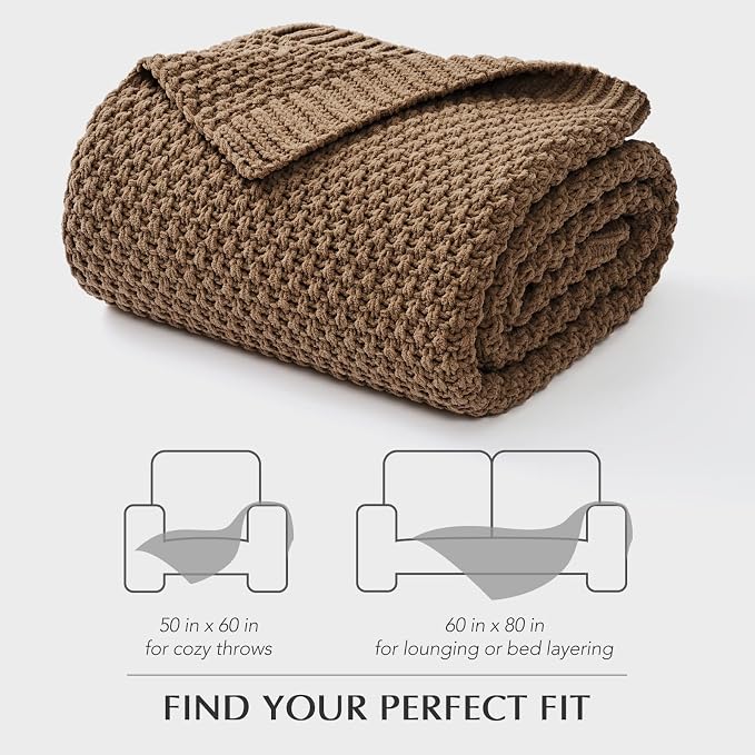 EVERGRACEHOME Chunky Chenille Knit Throw Blanket - Image 8