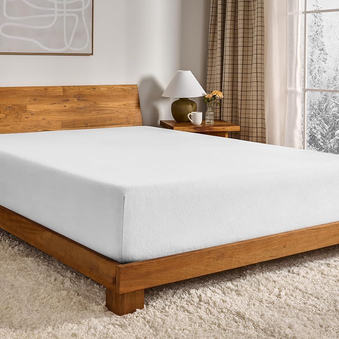Bare Home Flannel Fitted Bottom Sheet 100% Cotton, Velvety Soft Heavyweight by BareHome