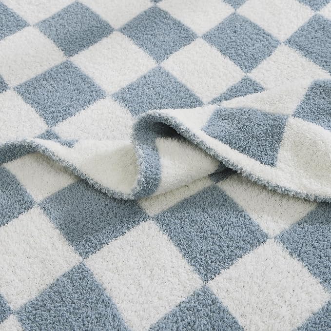 WRENSONGE Checkered Throw Blanket, Travel Lightweight Bed Blanket - Image 4