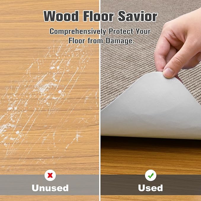 Placoot Desk Chair Mat for Hardwood Floor Corduroy Surface 1/6" Thick 55"x35" - Image 2