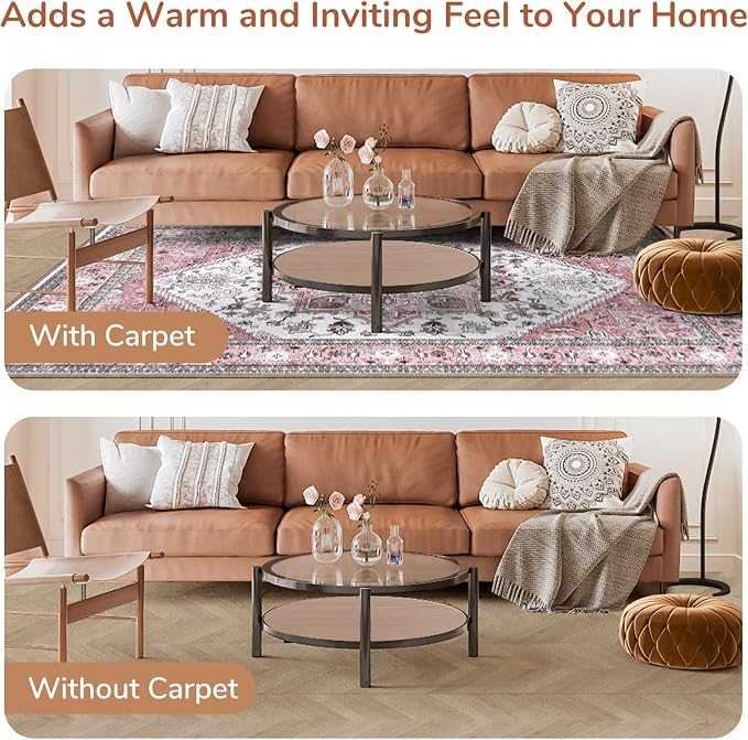 OPPODREAM Thin Area Rugs 4x6, Low-Pile Washable Rugs 4x6 - Image 8