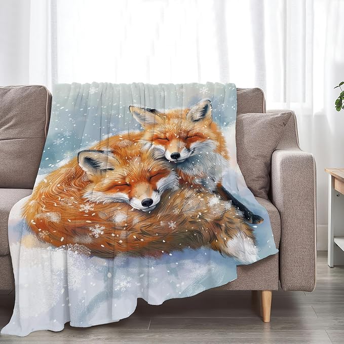 Fox Throw Blanket - Image 2