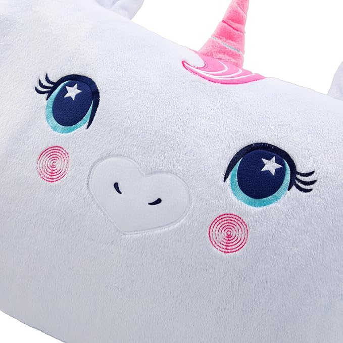 Saint Eve Kids Pillow Pals Fuzzy Pillow Case, Cute Animal Friends Soft Pillow - Image 2