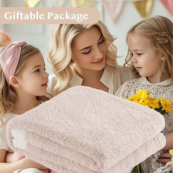 WRENSONGE Throw Blanket Cationic Dyeing Taupe Soft Cozy Fluffy Warm Hand Made - Image 7