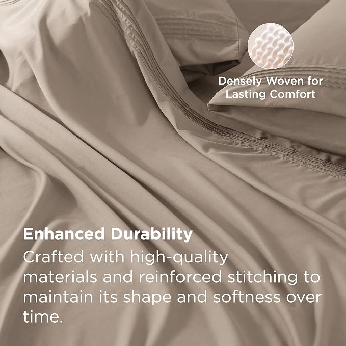 Bedsure Deep Pocket King Sheet Set - Image 6
