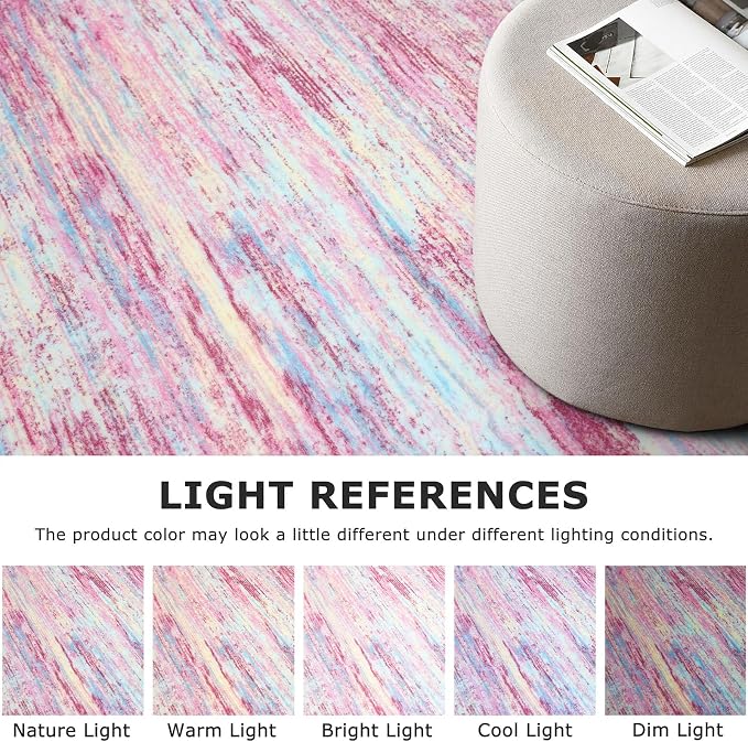2x3 Modern Abstract Rug for Entryway, Washable Non-Slip Kitchen Rugs, Low-Pile - Image 4