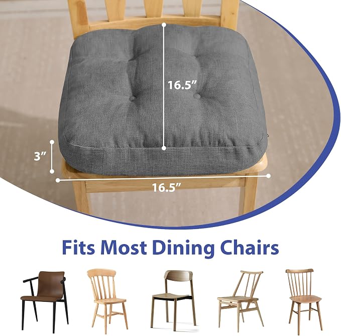Chair Cushions for Dining Chairs, Dining Chair Cushions, Tufted Indoor Chair - Image 3