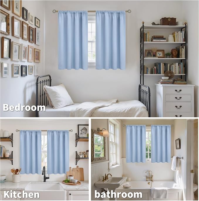 BGment Blackout Curtains 36 Inches Length - Image 2