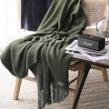 LOMAO Knitted Throw Blanket by LOMAO