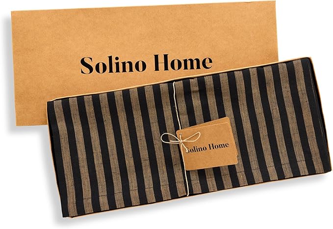 Solino Home Striped Table Runner 132 Inches Long - Image 5
