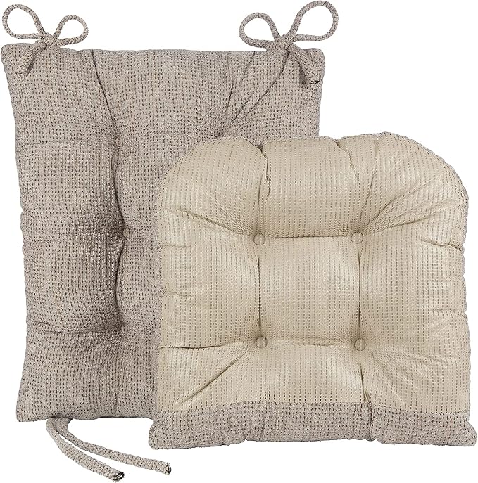 Klear Vu Omega Non-Slip Rocking Chair Cushion, Assembled in USA, Thick Tufted - Image 3
