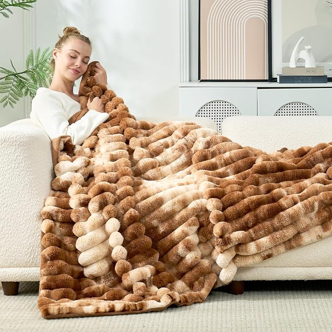Cozy Bliss Faux Fur Throw Blanket - Image 4