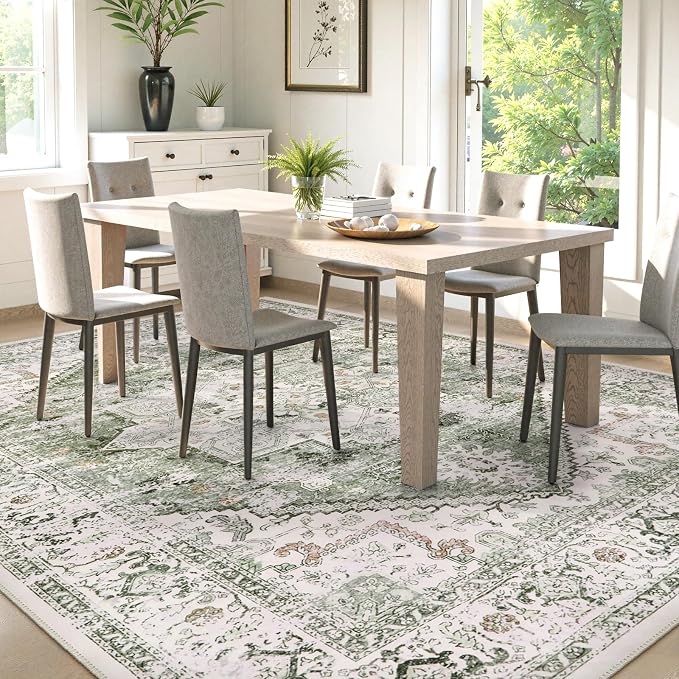 LIVEBOX Green 10x14 Area Rugs, Soft Extra Large Area Rug - Image 3