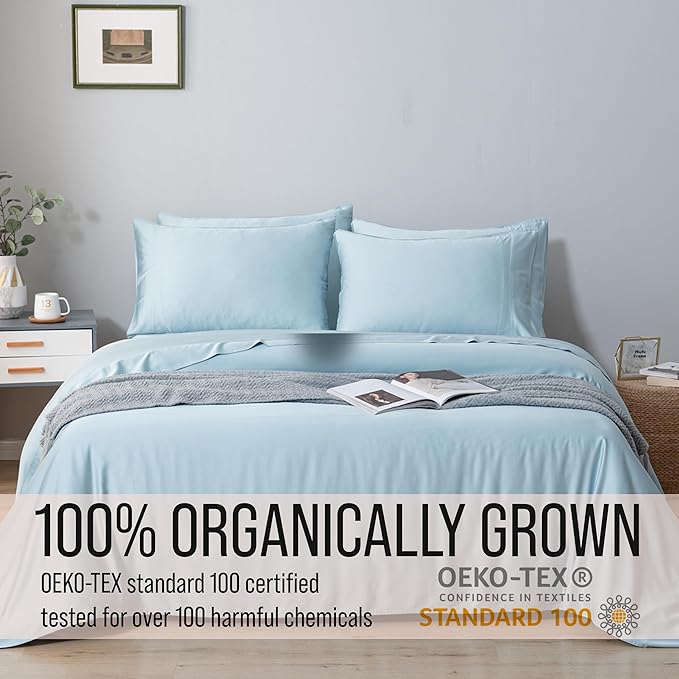 Bella Coterie 6 Piece Luxury Bamboo Viscose King Size Sheet Set | 100% - Image 4