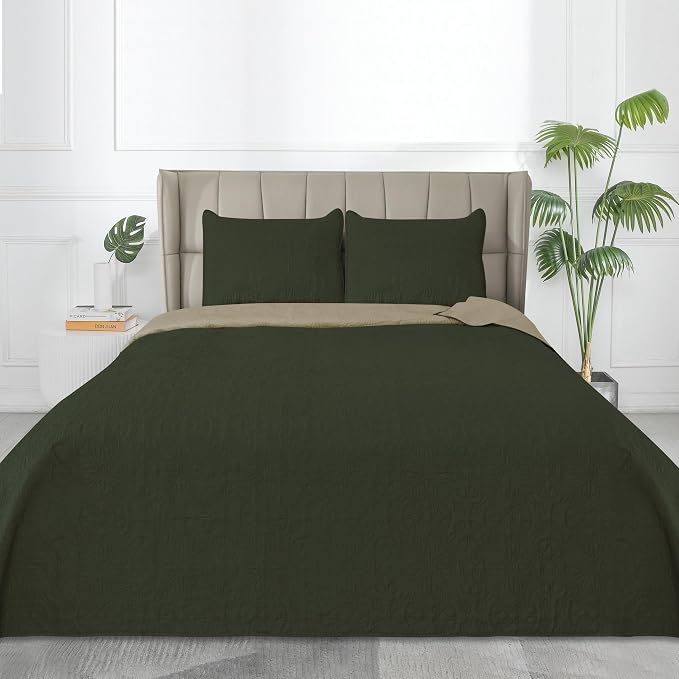 Easy-Going Full/Queen Size Reversible Quilt Set - Image 2
