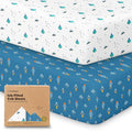 KeaBabies 2-Pack Baby Crib Sheets by KeaBabies