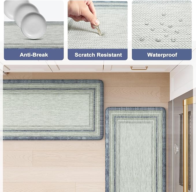 KIMODE Anti Fatigue Kitchen Mats, 17.3" x 29" Farmhouse Kitchen Rugs, Non-Slip - Image 7