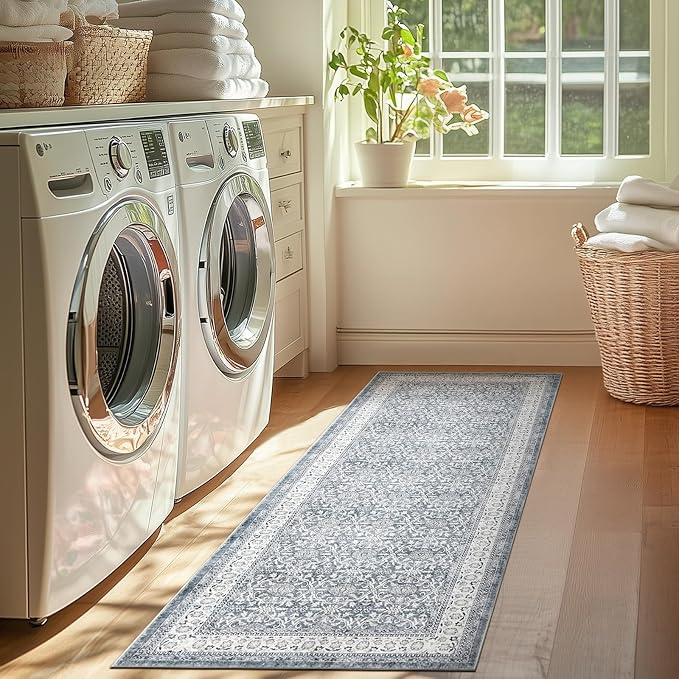 jinchan Floral Runner Rug 2x5 - Image 3