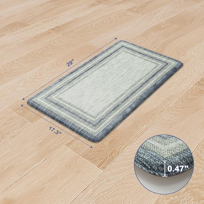 KIMODE Anti Fatigue Kitchen Mats, 17.3" x 29" Farmhouse Kitchen Rugs, Non-Slip - Image 3